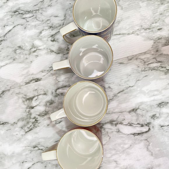 Neiman Marcus Imari Style Set of 4 Mugs Coffee Tea Cups Hand Painted Japan - Picture 5 of 10